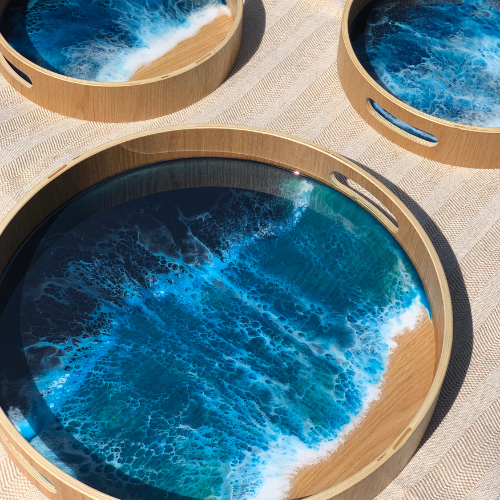 Handmade Resin Trays & Coasters